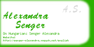 alexandra senger business card